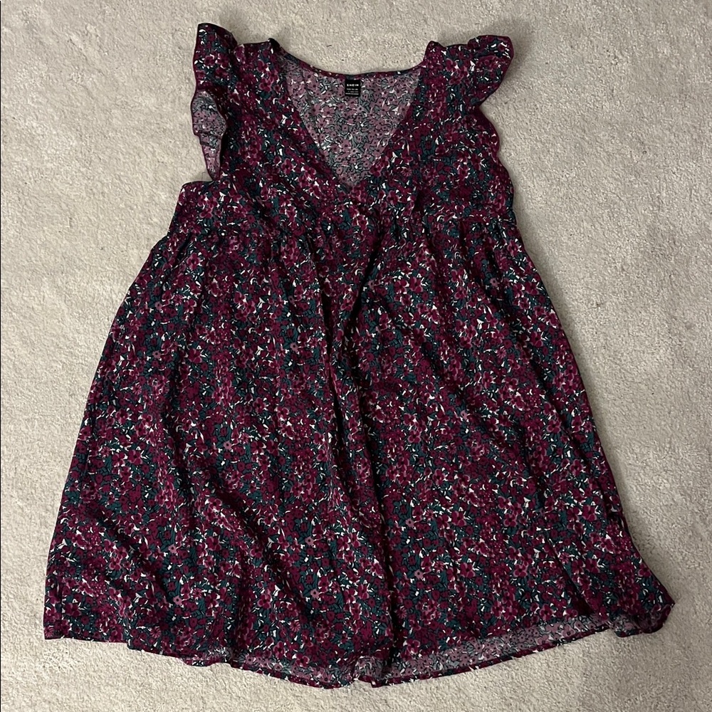 Floral Ruffle Sleeve Kids Top